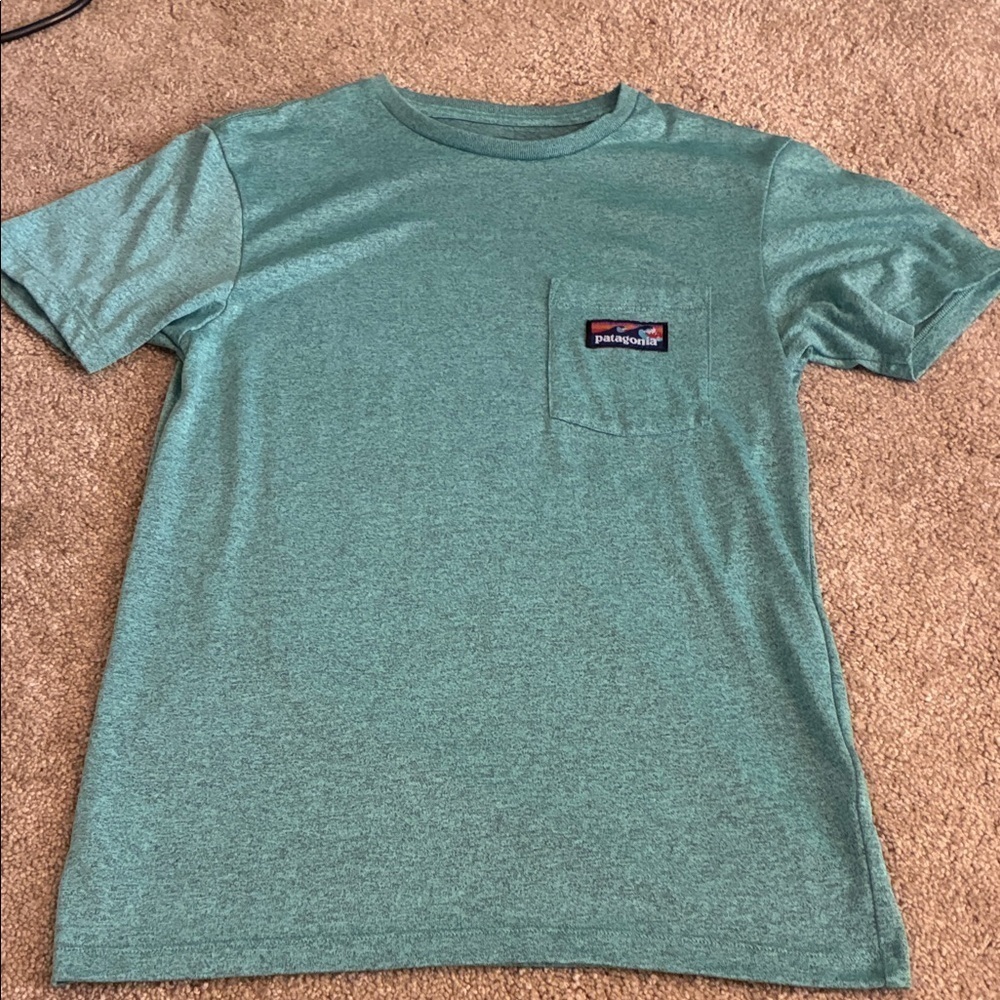 Patagonia Heathered Green Tee Men’s XS